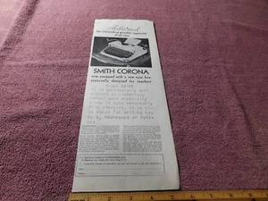 Smith Corona Typewriter / Greyhound Vintage Original Print Ad from Magazine 1932 - Picture 1 of 2