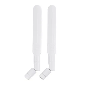 2pcs Dual Band WiFi 2.4GHz 5.8GHz 8dBi RP-SMA White Antenna for IP Camera Router - Photo 1/10