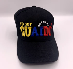 Men's Black Baseball Cap Embroidered "Yo Soy Guaido" One Size - Picture 1 of 2