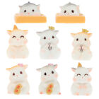 Mini-Hamster-Figur 8St Kuchendekoration dekorative Hamsterfigur