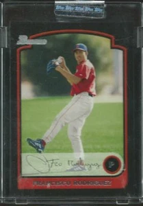 2003 Bowman Francisco Rodriguez Uncirculated #186/250 w/Fac. Auto #44 - Picture 1 of 1
