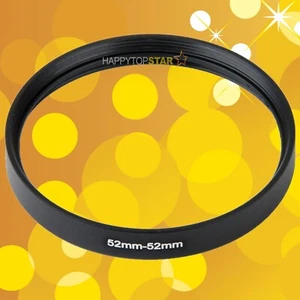 52mm-52mm 52-52 Female to Female Double Inner Thread Lens Coupling Ring Adapter  - Picture 1 of 3