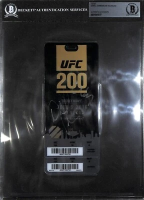 DANIEL CORMIER CAIN SIGNED AUTO'D UFC 200 COMMEMORATIVE TICKET STUB BAS COA - Image 1 of 4