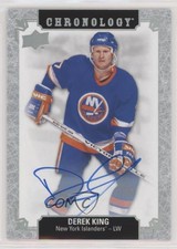 2018-19 Upper Deck Chronology Franchise History Auto Derek King #FH-NYI-DK Auto