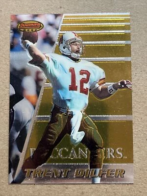 Trent Dilfer 1996 Bowman's Best Refractors Buccaneers Football Card #68 - Image 1 of 4