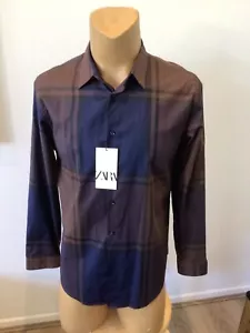 New Mens ZARA Cotton Long Sleeve Shirt Size XL..BNWTAGS.. - Picture 1 of 12
