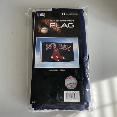 3x5 Banner Flag - MLB Baseball - Boston Red Sox - Image 1 of 4