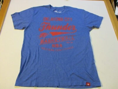 OKC OKLAHOMA CITY THUNDER BASKETBALL NBA WESTERN CONFERENCE T-SHIRT LARGE - Image 1 of 4