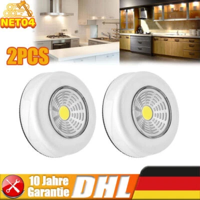 2PCS Unterbauleuchte Schrankbeleuchtung LED COB Leuchten für Küche Badezimmer - Bild 1 von 4
