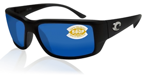NEW! Costa Del Mar FANTAIL Black 580P Blue Mirror Plastic TF11 OBMP - Picture 1 of 4