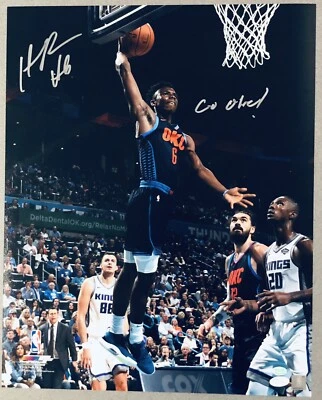 Hamidou Diallo Autographed “Go OKC!” Thunder Signed 16x20 NBA Rookie Photo JSA - Image 1 of 3