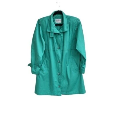 Gabardina Cambridge para mujer talla 8 longitud media Kelly verde lluvia preppy negocios Foto 1 de 4