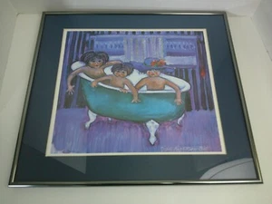 The Green Tub Dixie Rogerson Bill 1994 Metal Framed Signed Artist Proof AP 16x18 - Picture 1 of 5