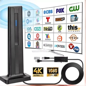 450 Miles Upgraded TVAntenna Digital HD Antenna Indoor HDTV 1080P 4K Long Range - Picture 1 of 29