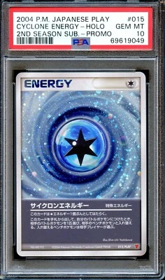 PSA 10 Cyclone Energy 015/Play Promo Japanese Pokemon Card GEM MINT - Image 1 of 2