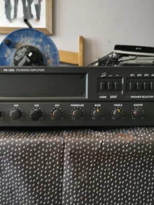 Monacor PA-1200 120W 3 Zone 100V Line PA Mixer Tuner Amplifier  - Image 1 of 4