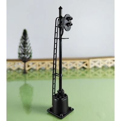 1 x HO scale model railroad 2 aspects block signal LED green/red light #K02SpBK - Image 1 of 4