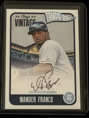 2020 Onyx Vintage Wander Franco Auto Purple Ink /10 SSP On Card - Image 1 of 2