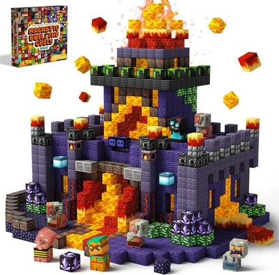 100PCS Magnetic Blocks - STEM Magnet Building Toys for Kids 3+, Cave World Set - Image 1 of 4