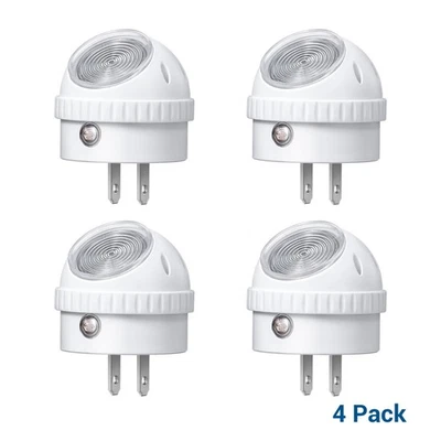 DEWENWILS Plug in Night Lights into Wall, Dusk to Dawn Sensor, 360° Rotating LED - Image 1 of 4
