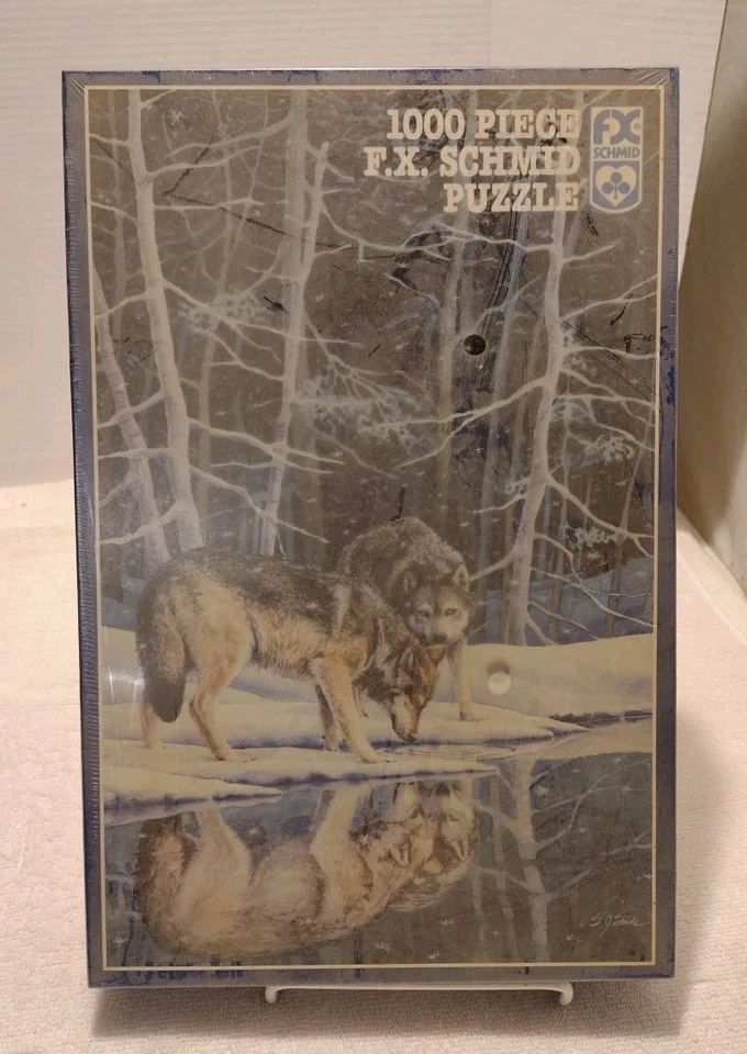 Companions Wolf Puzzle 1000 F.x. Schmid 1991 Snow Spirit Animal Native American