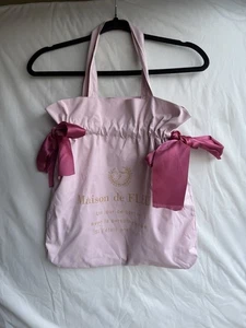 Maison de Fleur Schultertasche hellrosa Doppelband gerafft - Bild 1 von 4