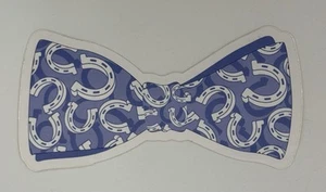 Vineyard Vines blau weiß Hufeisen Kentucky Derby auf Fliege Aufkleber Abziehbild neu - Bild 1 von 3