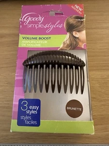 Goody Simple Styles VOLUME BOOST COMB Brunette Un-used. Damaged Box. NOS - Picture 1 of 6
