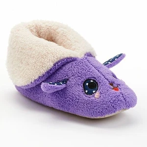 Cuddl Duds kleines Mädchen flauschige Komfort Schaum Kaninchen Hausschuhe, lila/creme, 11/12 - Bild 1 von 1