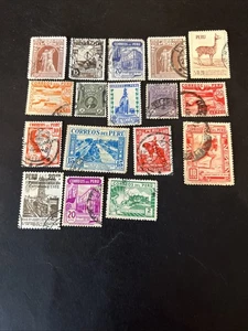 17 Peru Used Stamps- Lot A-81001 - Picture 1 of 1