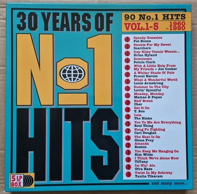 V.A. – 30 Years Of No. 1 Hits Vol. 1-5 1990  Vinyl 5LP Box Set Teldec Oldies - Bild 1 von 4