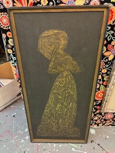 Gerahmtes Messing Reiben von Lady Margaret Bernard Peyton - Bild 1 von 3