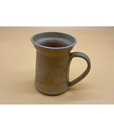 Винтажная керамическая глазурованная кружка 1980 г. высотой 5 дюймов 4 дюйма сверху ручной работы - Изображение 1 из 4