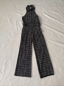 Maeve Anthropologie Black And White Jumpsuit Size 10 - Picture 1 of 8