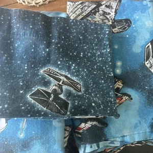 Set Star Wars Lucas Films TWIN Flat & Fitted Sheet Pillowcase Tie Fighter X-Wing - Picture 1 of 5