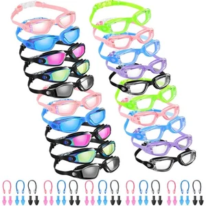Xuhal 20 Pack Swimming Goggles Bulk Adult Anti Fog UV Protection No Leaking W... - Picture 1 of 7