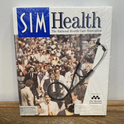 Sim Health for PC (DOS) - Maxis - Complete In Box CIB - Never Used, Mint - Image 1 of 4