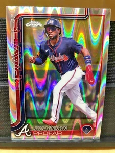 2025 Topps Chrome Baseball #143 Jurickson Profar Ray Wave - Foto 1 di 12
