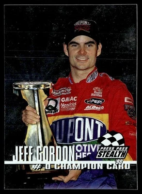 1998 Press Pass Stealth Champion Silver Jeff Gordon #0 - Image 1 of 2