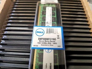 16GB Dell Micron DDR3 1600MHz (PC3L-12800) ECC Server Memory  / SNP20D6FC/16G - Picture 1 of 9