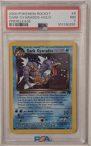 Pokemon Dark Gyarados Team Rocket Holo Pre Release PSA 7 Vintage L9 Promo - Picture 1 of 2