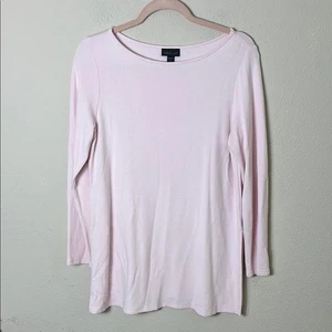 J. Jill Wearever Collection Pink Micro Ribbed Tunic Top Size Small petite - Picture 1 of 9