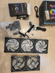 Lian Li SL-Infinity 120mm Case Fan - (3-Pack) Plus 2 Extra Fans Total 5 Fans - Photo 1/7