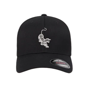 Grateful Dead Jerry Garcia Tiger Logo Embroidered Flexfit Fitted Ball Cap - Picture 1 of 13