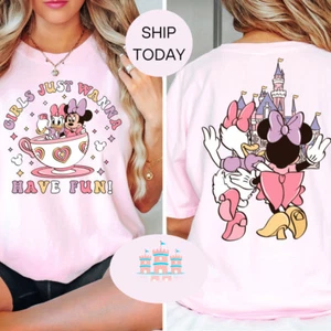 Disney Minnie Daisy Summer Tee, Girls Just Wanna Have Sun, Disney Besties - Picture 1 of 8