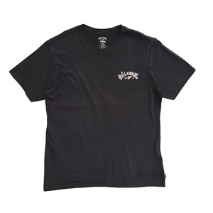 Billabong Vintage Y2K Black Crew Neck Short Sleeve T-Shirt Mens UK Size L - Picture 1 of 4