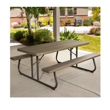 Lifetime 6 Foot Folding Outdoor Picnic Table - Brown (60110)