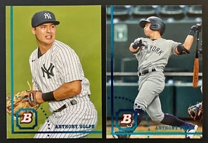 2022 Bowman Heritage Image Swap Anthony Volpe + Base #3 New York Yankees SP - Picture 1 of 2