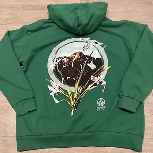 Hidden NY Hoodie Green Men’s L Past Present Future Double Sided - Picture 1 of 13