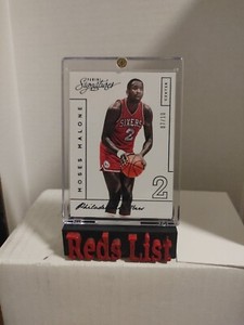 2013-14 Panini Signatures Blue 7/10 Moses Malone #294 Philadelphia 76ers HOF